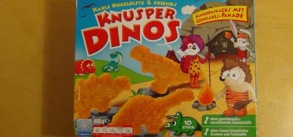 Warnung vor Knusper Dinos