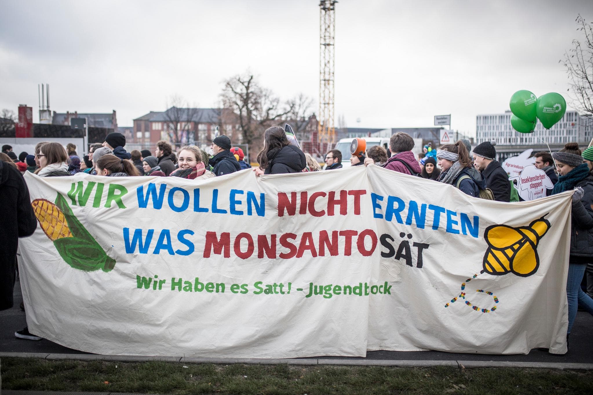 Auf die Straße gehen für mehr Öko in der Landwirtschaft