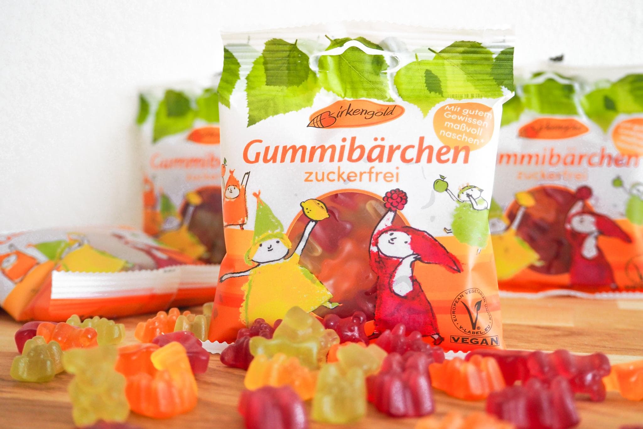 Zuckerfreie Gummibärchen mit Xylit
