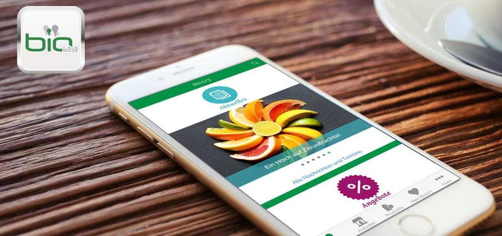 Jetzt neu: Bio123 App mit noch mehr Service!
