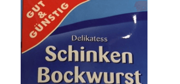 Warnung vor Schinken Bockwurst: Möglicherweise ist Käse enthalten