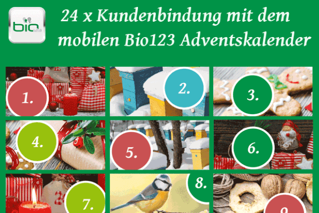 24 mobile „Türchen“ für mehr Kundenbindung im Bio-Einzelhandel