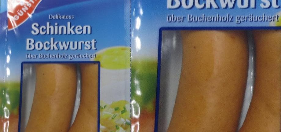 Warnung vor Delikatess Schinken Bockwurst der Marke Gut&Günstig