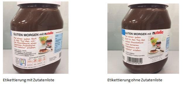 Fehlende Allergenkennzeichnung: Warnung vor Nutella
