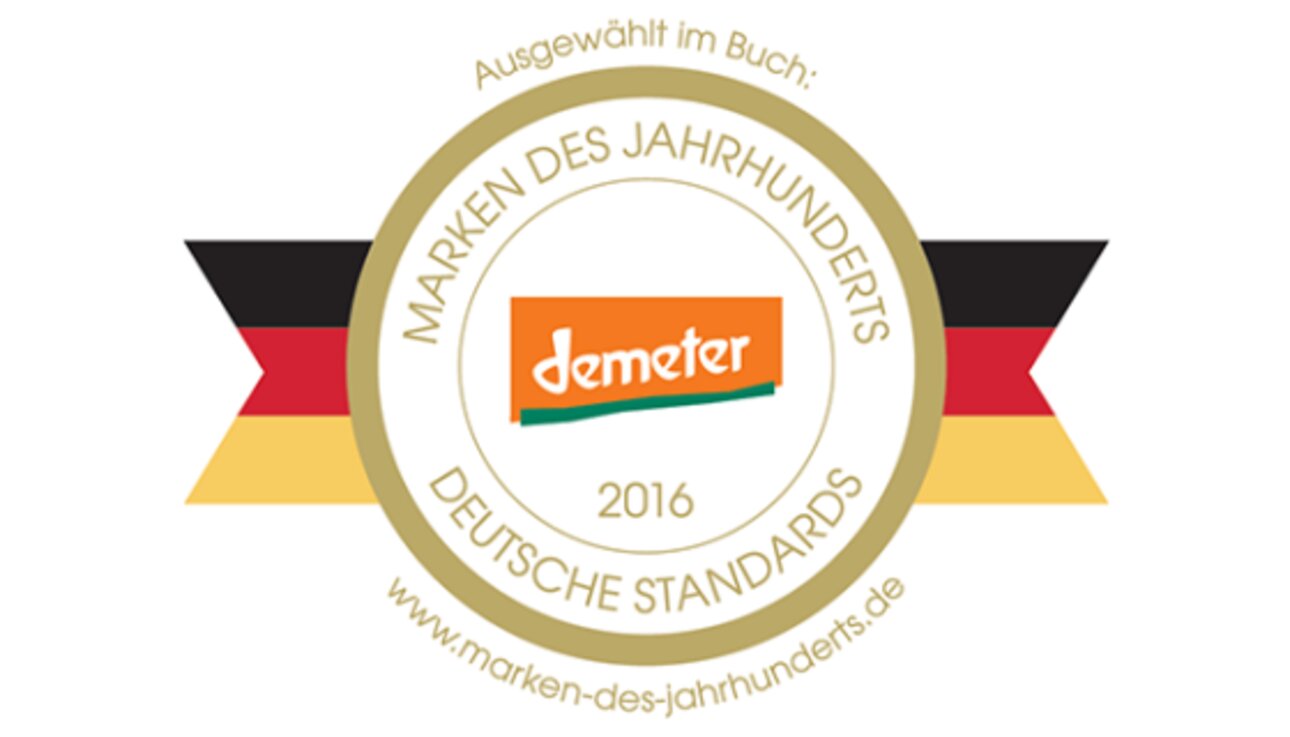 Auszeichnung für Demeter: Die Marke gehört zu den Besten in Deutschland