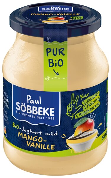 Produktbild: Pur Bio Joghurt Mango-Vanille