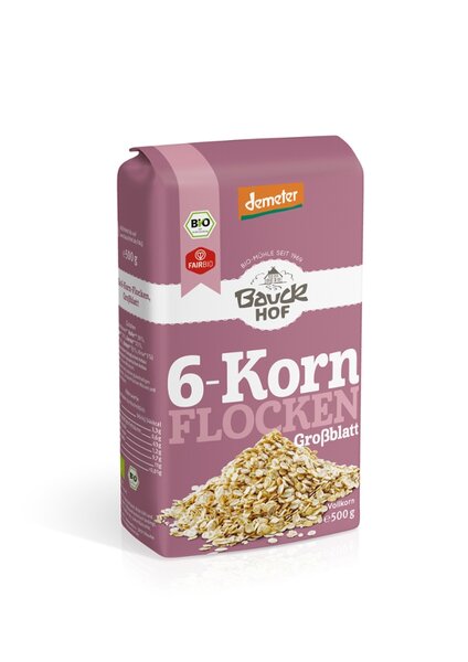 Produktbild: 6-Korn Flocken ohne Weizen Demeter