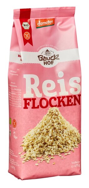 Produktbild: Reisflocken Vollkorn glutenfrei Demeter