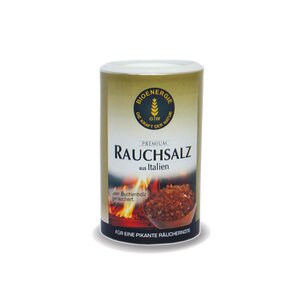 RAUCHSALZ aus Italien, premium, unjodiert, über Buchholz geräuchert