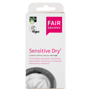FAIR SQUARED Sensitive Dry Kondome 10 Stück - Fair und Vegan