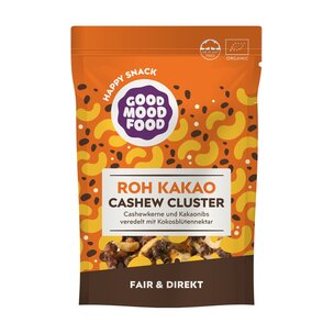 Roh Kakao Cashew Cluster, Cashewkerne, Kakao Nibs und Kokosblütenzucker