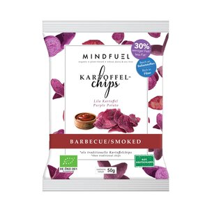 Bio Kartoffel-Chips Lila Kartoffel - BBQ