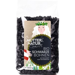 MUTTER NATUR Bio Schwarze Bohnen getrocknet 500 g