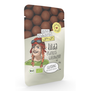Tilda - Happy Happs schokoliert - Erdnüsse, Weinbeeren, im PP-Tütchen