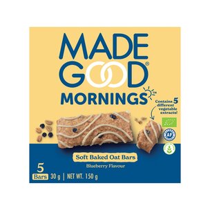 MadeGood Mornings Bio Haferriegel mit Heidelbeeren 5x30g