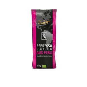 Espresso gemahlen aus Peru