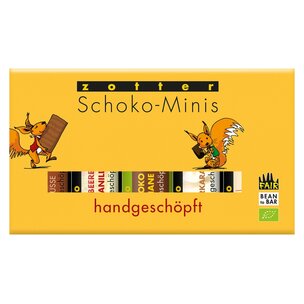 Handgeschöpfte Schoko-Minis, 5 Sorten