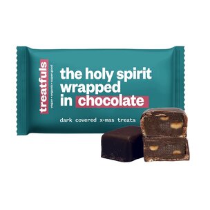 the holy spirit wrapped in chocolate - dunkle Haselnuss Schoko Riegel