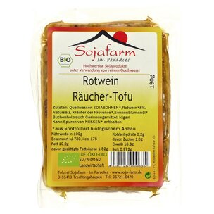 Rotwein Räucher-Tofu