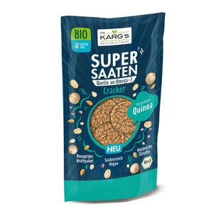 Glutenfreier Bio Super Saaten Cracker Quinoa