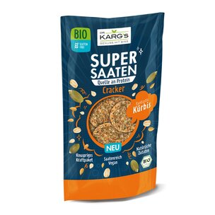 Glutenfreier Bio Super Saaten Cracker Kürbis