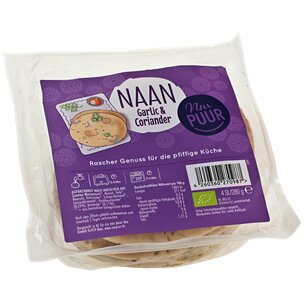 Mini Naan Garlic & Coriander, 4 Stück