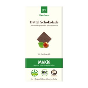 Dattel Schokolade - Haselnuss 56%