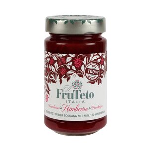 FruTeto Italia 100% Himbeere Bio-Fruchtaufstriche 250g. Fruchtanteil 100%. 