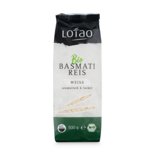 Basmati Reis weiß, bio, 500g