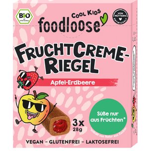 Bio-Fruchtcreme-Riegel Apfel-Erdbeere von foodloose COOL KIDS (3er Pack)