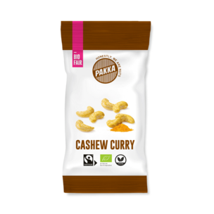 Cashew geröstet mit Curry Madras, Bio & Fairtrade, 30g