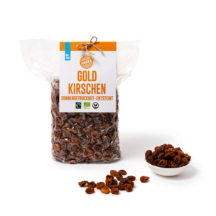 Goldkirschen getrocknet, entsteint, Bio & Fairtrade, 1kg
