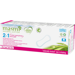 Bio Slipeinlagen Maxi extra lang aus 100% GOTS Bio Baumwolle MASMI