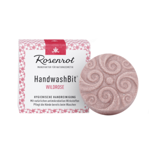 HandwashBit® - feste Waschlotion Wildrose - 60g - in Schachtel