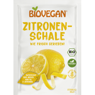 lemon zest IT/ES/PT, grated, organic, BV, 9g