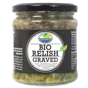 Bio Gurken-Relish Graved 370 ml Gl. MARSCHLAND