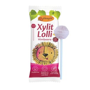 Birkengold  Xylit Lolli Himbeere - zuckerfrei