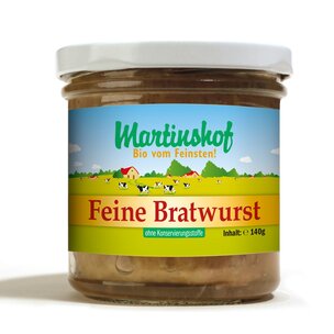 Bratwurst fein, im Glas