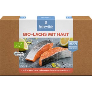 Bio-Lachs Filets mit Haut