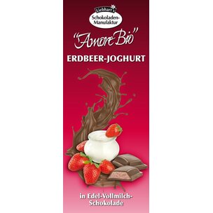Bio-Erdbeer-Joghurt in Vollmilch Schokolade