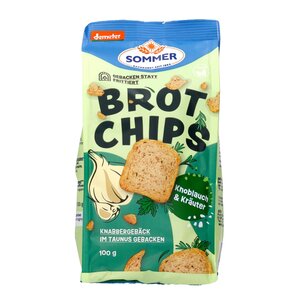 Demeter Brot Chips - Knoblauch & Kräuter