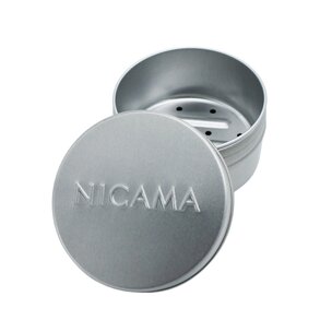 NICAMA Shampoodose mit Abtropfgitter aus rostfreiem Aluminium