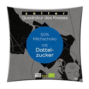 Quadratur des Kreises - 50% Milchschoko mit Dattelzucker