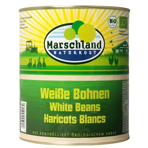 Bio-Weiße Bohnen 3.100 ml Ds. MARSCHLAND