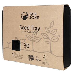 FAIR ZONE Saatgutschale aus Naturkautschuk 30 Zellen - Fair Trade & FSC