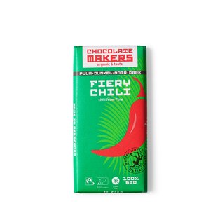 Bio Fairtrade Fiery Chili - dunkle Schokolade mit Chili-Pfeffer