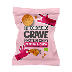 The Organic Crave Protein Chips Paprika & Onion 30g