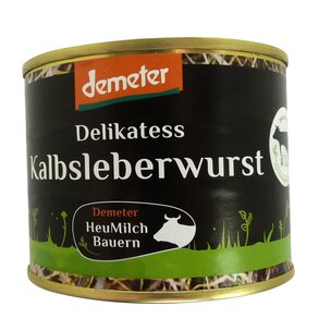 Demeter Kalbsleberwurst Dose