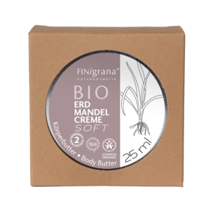 FINigrana® BIO Erdmandel-Creme Soft, 25ml in Weißblechdose und Umkarton