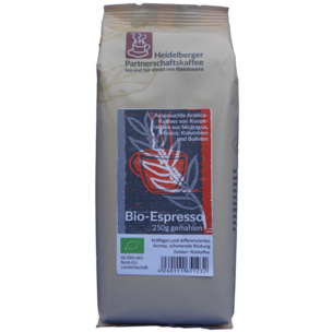 Bio-Espresso 250g gemahlen - HD Partnerschaftskaffee